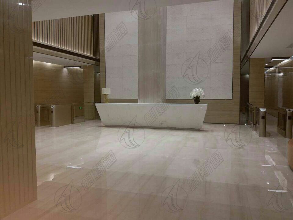 写字楼摆闸 临沂豪森丽都大厦-圆弧斜面摆闸案例